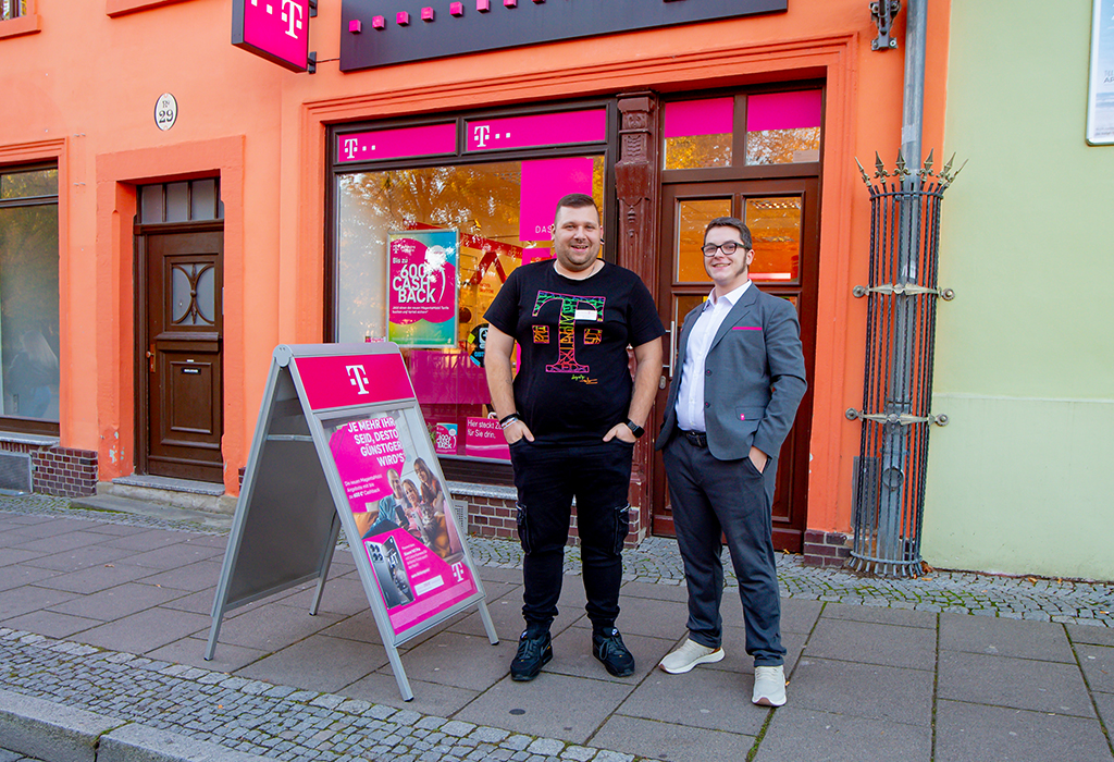 Fabian Reichert, Matthias Taube, Verkaufsbearter. Welkona – Ihr Telekom Partner in Bernburg