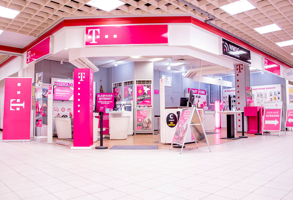 Shop Außenansicht. Welkona – Ihr Telekom Partner in Wolfen